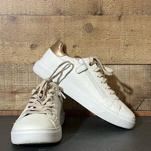 Geox Respira Nashik Junior in Whit & Rose Gold size EU38 5.5 US sneakers